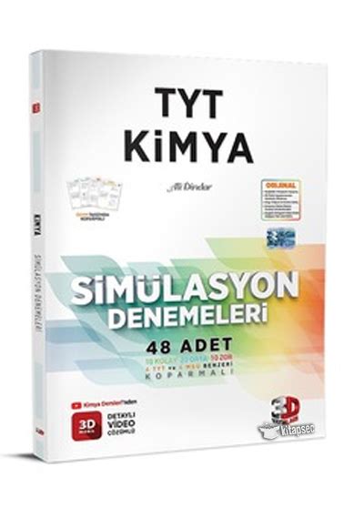 2025 TYT Kimya Simülasyon Denemeleri Detaylı Video Çözümlü 3D Yayınları