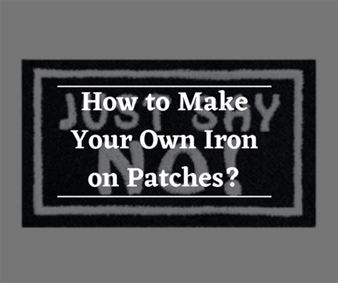 How To Make Iron On Patches Diy Patches Today Patches