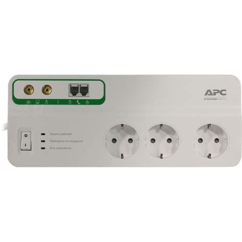 Сетевой фильтр 2.3 кВт APC Home/Office PMH63VT-RS 6 розеток ...