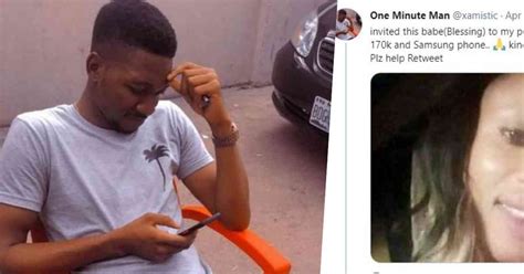Man Cries For Help As Babe Steals N K And Phone After Having A Nice Time Together