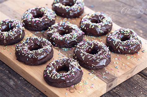 Easy Baked Chocolate Doughnuts No Yeast No Eggs No Butter