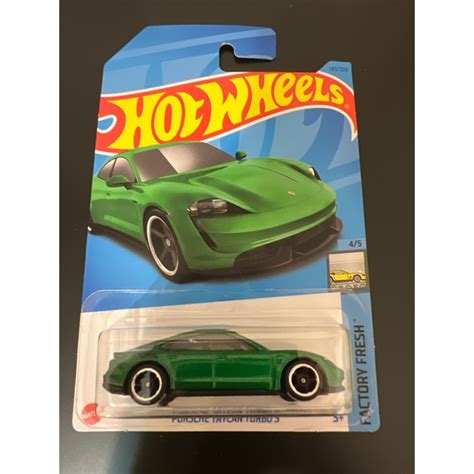Hot wheels Porsche Taycan Turbo S 風火輪 保時捷 電動車 綠色 蝦皮購物