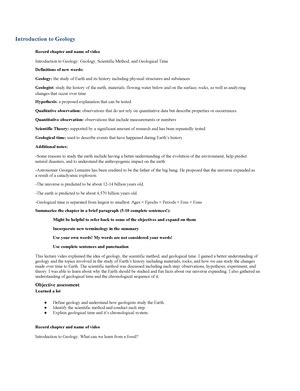 Earthquake Notes And Summary Earthquakes Geology Earthquakes Are