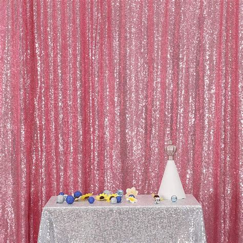 Eternal Beauty Fuchsia Pink Sequin Wedding Backdrop