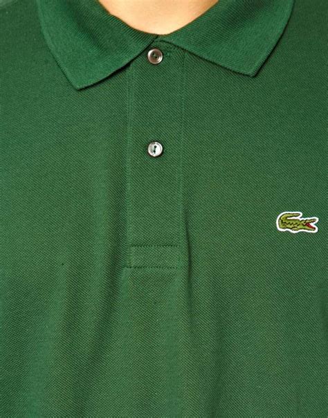 Lyst - Lacoste Polo Shirt with Crocodile in Green for Men