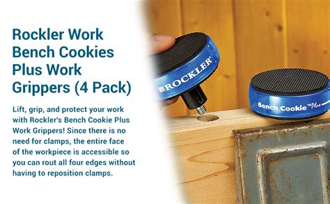 Rockler Work Bench Cookies Plus Work Grippers 4 Pack Bench Cookies