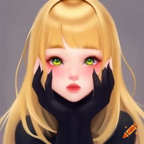 Blonde Woman Portrait With Dollar Bill Covering Eyes And Graffiti Text Urban Art Style On Craiyon