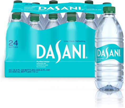 Dasani Purified Water Enhanced With Minerals 169 Fl Oz Pack Of 24 Grocery