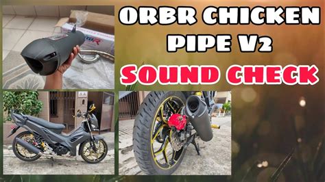 ORBR V2 CHICKEN PIPE SOUND TESTING HONDA RS125 Fi YouTube