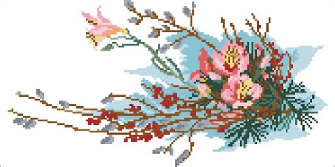 Pussy Willow Counted Cross Stitch Patterns And Charts