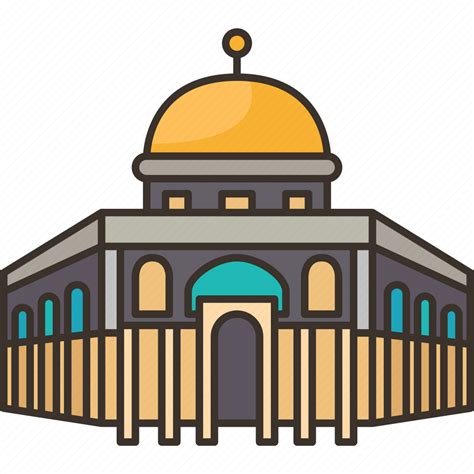 Mosque Aqsa Jerusalem Islamic Holy Icon Download On Iconfinder