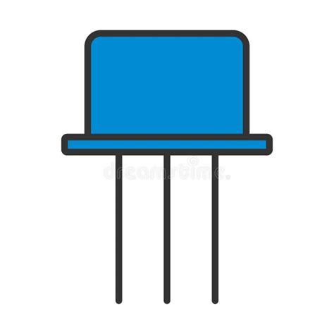 Transistor Icon Stock Vector Illustration Of Microchip