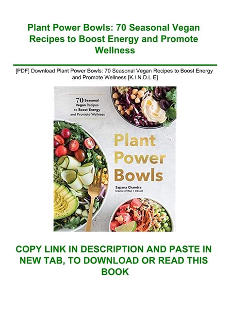 [PDF] Download Plant Power Bowls 70 Seasonal Vegan Recipes to Boost
