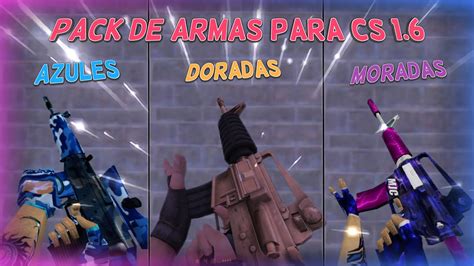 Instalar Pack De Armas Azules Doradas Y Moradas De Csgo Para Counter