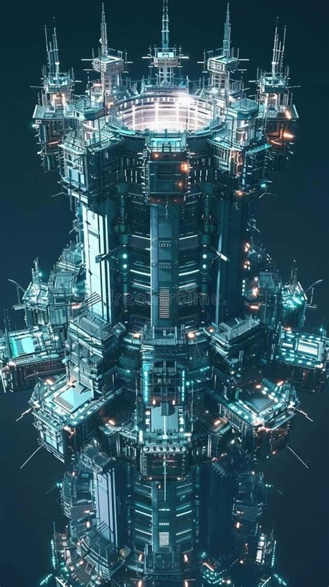 3D Model Abstract Art of Supreme Abstract Cybersecurity Citadel ...