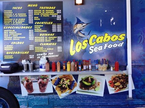 Menu at Los Cabos restaurant, Calexico