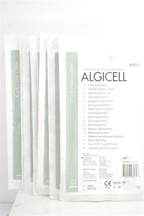 Lot Of 10 Algicell Calcium Alginate Dressing 4 X 8 88048 Ebay