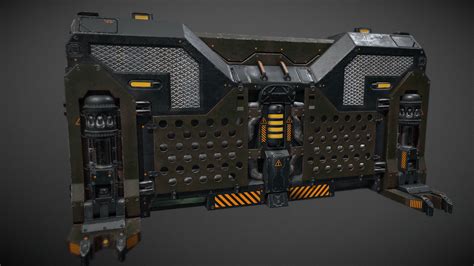 Scifi Barrier Concept 3d Model By Positivity E607054 Sketchfab