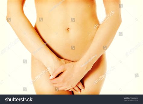 Attractive Nude Woman Covering Herself Stock Photo 594945806 Shutterstock