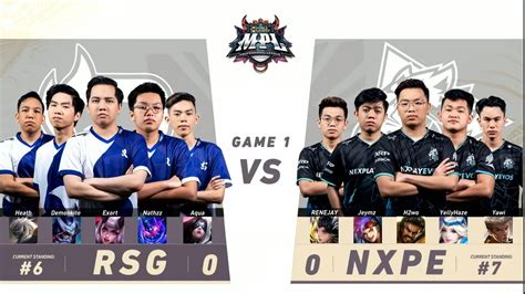 RSG PH Vs NXP EVOS Game 1 MPL PH SEASON 8 YouTube