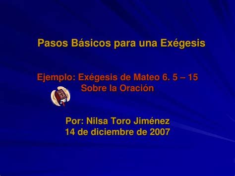 PPT Pasos B ásicos para una Exégesis PowerPoint Presentation free