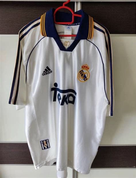 7 Raul Real Madrid Home 19982000 Soccerfootball Jerseykit Rare
