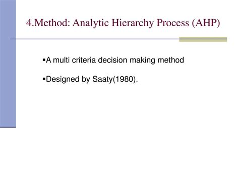 Ppt Assessment Of Fdi Attractiveness An Analytic Hierarchy Process