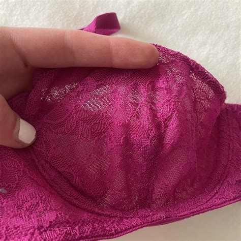 Hot Pink Lace Bra Super Flattering And Best Fits An Depop