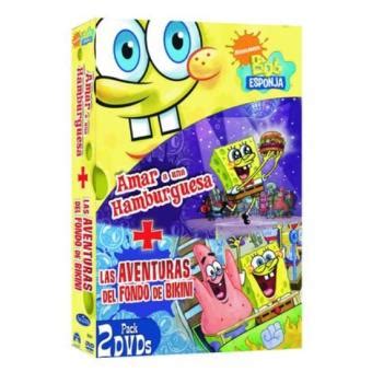 Pack Bob Esponja Amar A Una Hamburguesa Las Aventuras Del Fondo De Bikini DVD Stephen