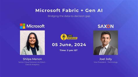 Microsoft Fabric Gen Ai Bridging Data To Decision Gap Webinar