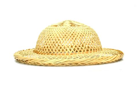 woven bamboo hat  stock photo  vecteezy