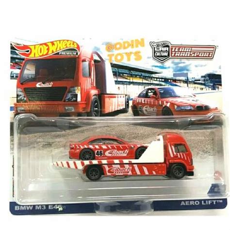 Jual Hot Wheels BMW M E Aero Lift Eibach Team Transport Kota Tangerang Godin Toys