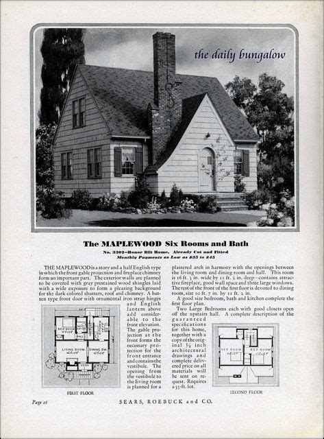 Homes Of Today~sears Kit Houses~1932 Craftsman Bungalow House Plans Kit Homes Sears Kit Homes