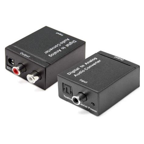 Conversor De Udio Digital Toslink Coaxial Para Rca Anal Gico Kuantokusta