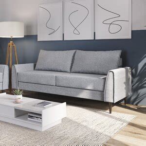 Sofá Br Ass Bienna Lugares Bipartido Cinza Leroy Merlin