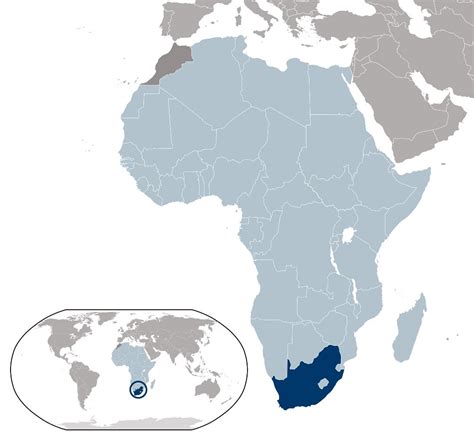 Large Location Map Of South Africa South Africa Africa Mapsland