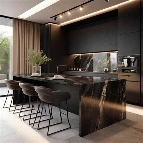 Luxury Black Kitchen Cabinets | Modern Black Kitchen Cabinets