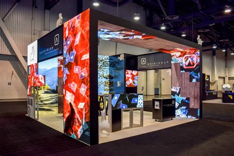 china  standing trade show backlit exhibition booth design