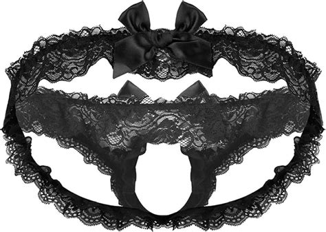 Freebily Lingeria Uomo Sexy Hot Perizoma In Pizzo Aperto Gay Sissy