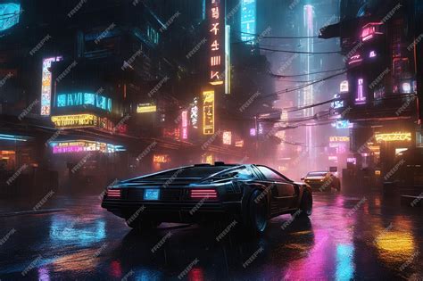 Premium Photo Wallpaper Night City Neon Lights Of The Metropolis