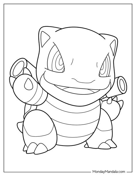 20 Blastoise Coloring Pages Free Pdf Printables