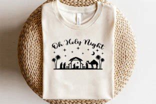 Oh Holy Night Svg Graphic By Cute Paw Creative Fabrica