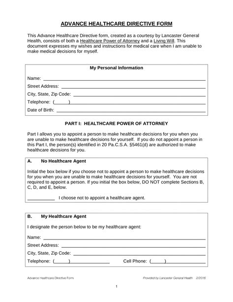 Free Pennsylvania Last Will And Testament Template PDF Word EForms