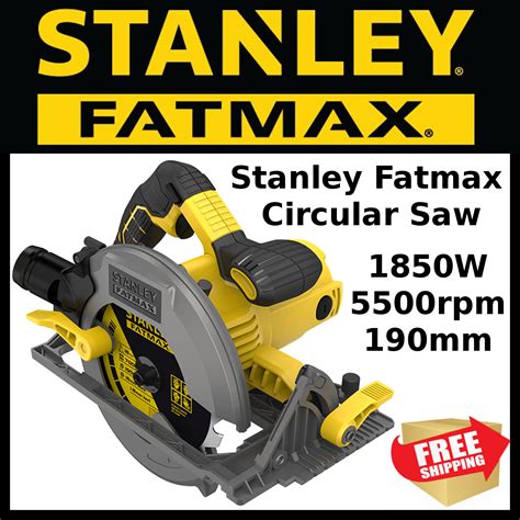 Stanley Fatmax Circular Saw Corded Electric 190mm 1650w FATMAX FME301 ...