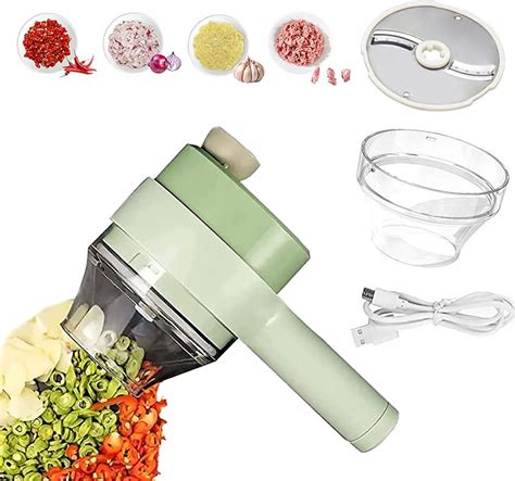 Amazon Handheld Electric Vegetable Cutter Set Portable Mini