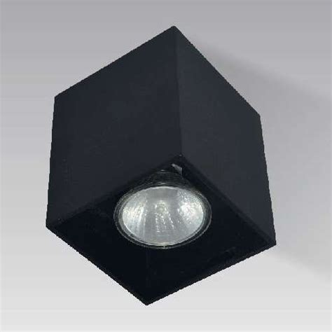 Lampa Sufitowa Square H 50475 BK Metalowa Kostka Spot Czarny Hol Zuma