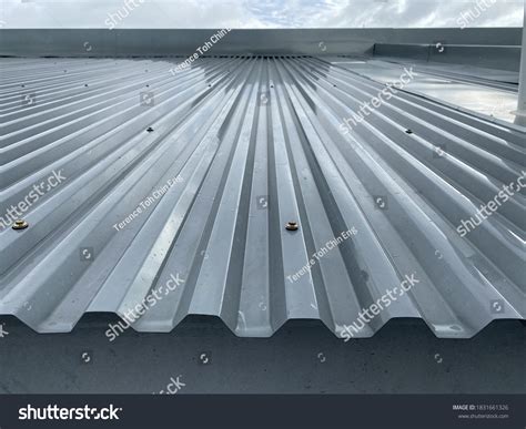 Close Corrugated Metal Deck Roof System Stock Photo 1831661326 ...