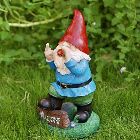 Resin Gnomes Garden Decor 135 Tall Solar Large Inappropriate Funny