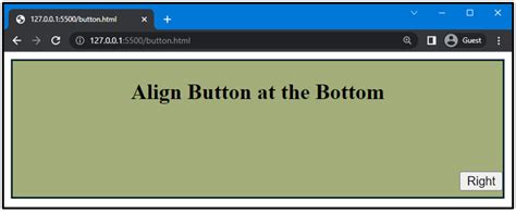 How To Align Button At The Bottom Of Div Using Css