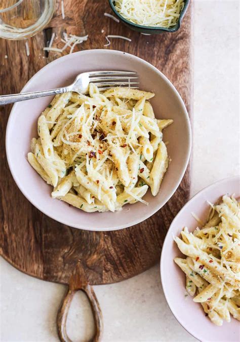 One Pot Penne Alfredo Pasta The Defined Dish Recipes